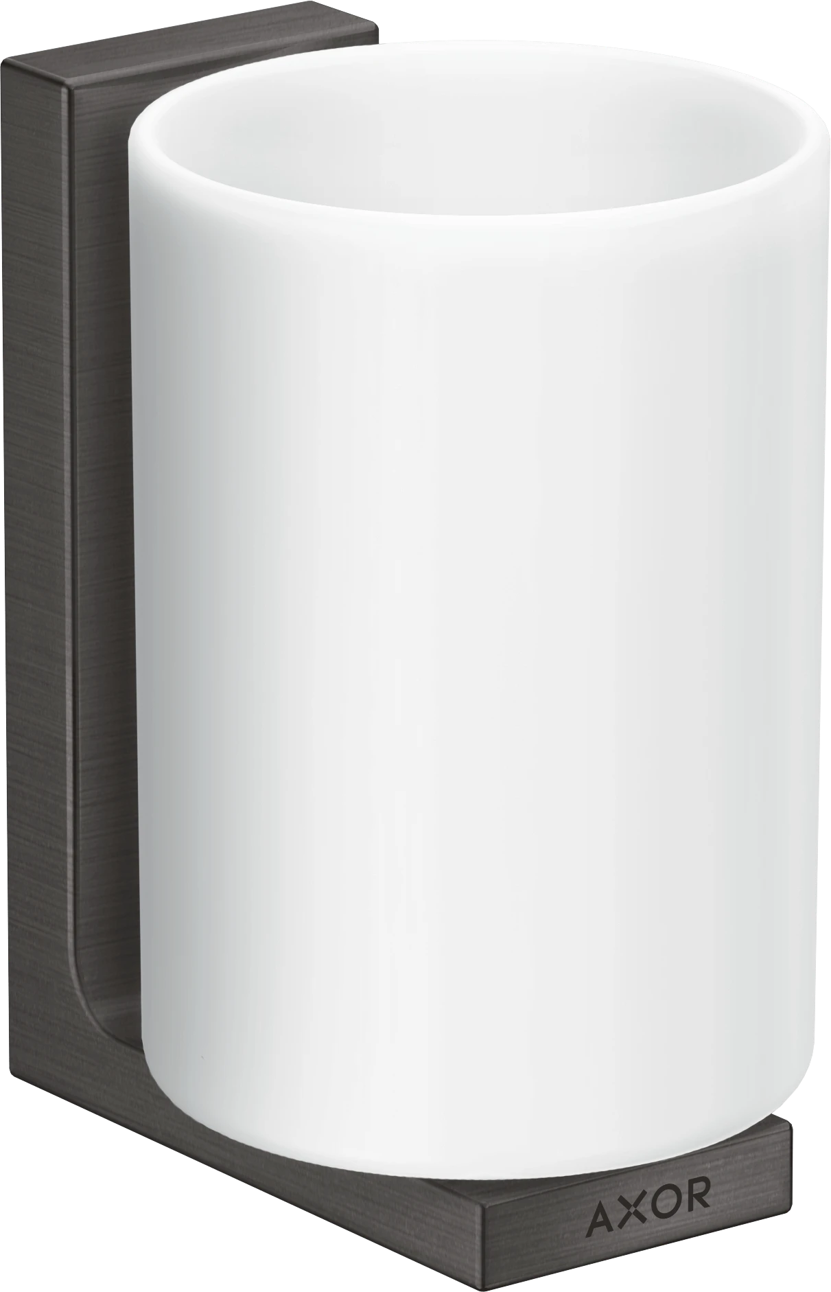 Axor Universal Rectangular Tooth Brush Tumbler 256 X 163 X 102mm Gunmetal/chrome - Brushed