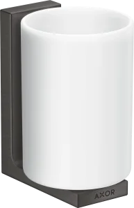 Axor Universal Rectangular Tooth Brush Tumbler 256 X 163 X 102mm Gunmetal/chrome - Brushed