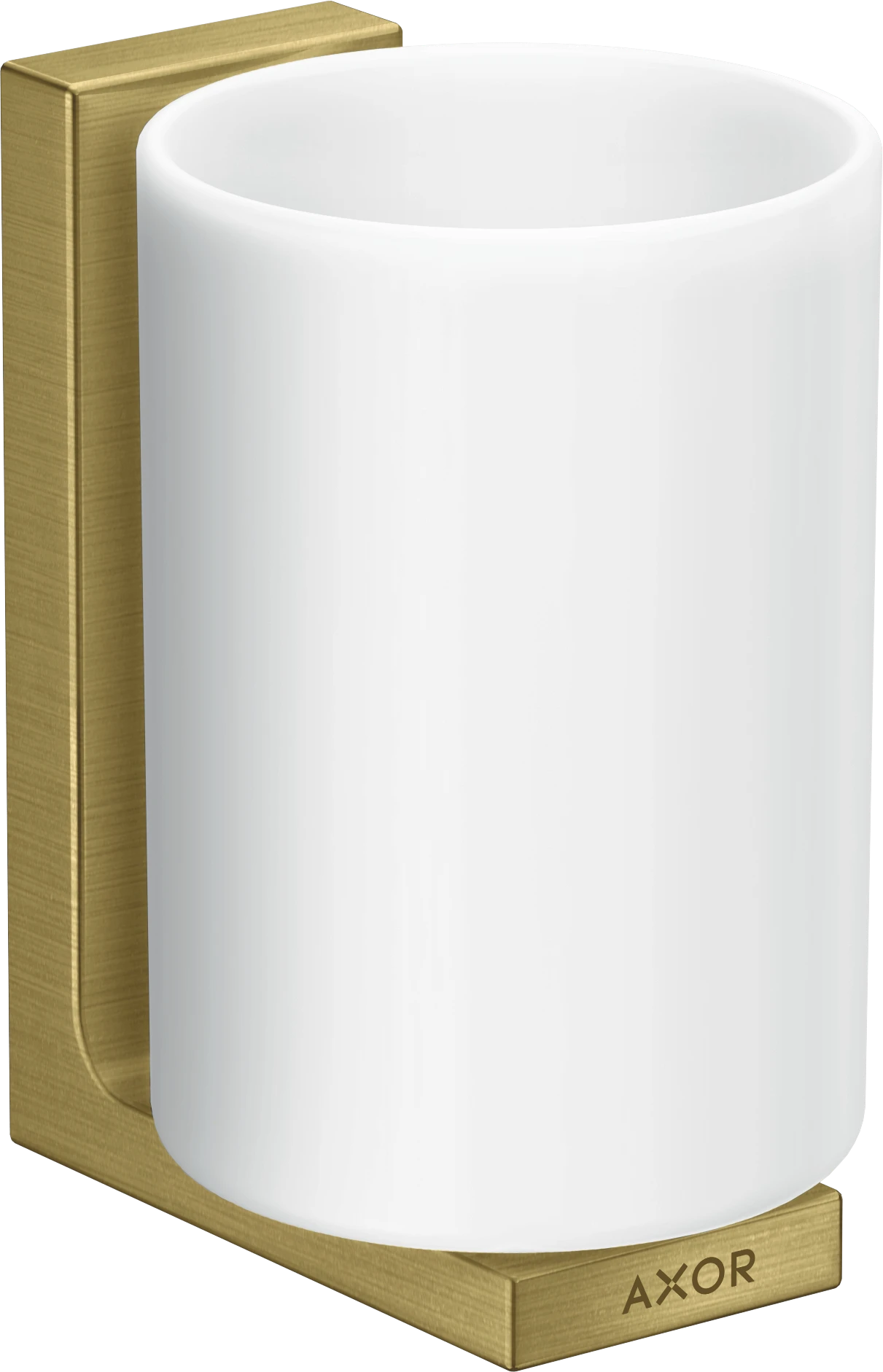 Axor Universal Rectangular Tooth Brush Tumbler 256 X 163 X 102mm Brass - Brushed
