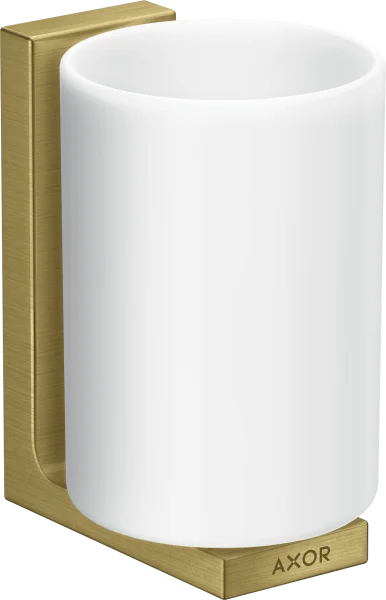 Axor Universal Rectangular Tooth Brush Tumbler 256 X 163 X 102mm Brass - Brushed