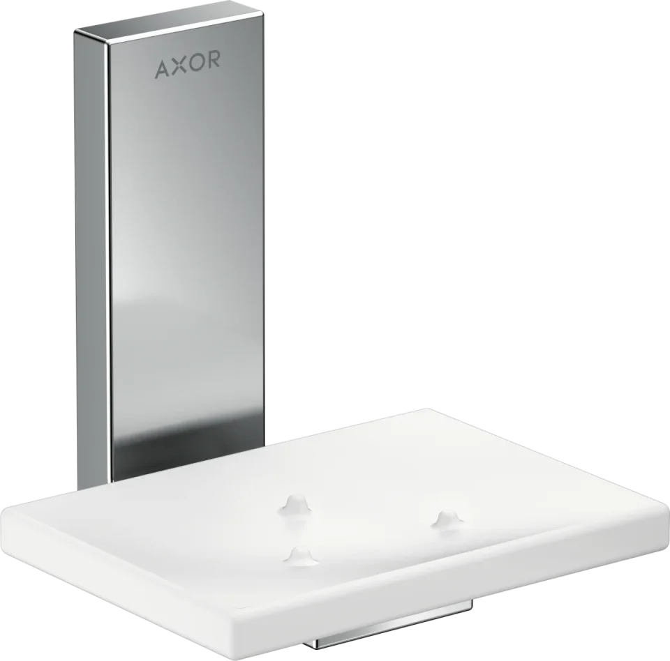 Axor Universal Rectangular Soap Dishes /-basket 130 X 110 X 90mm Chrome product image - Image 1