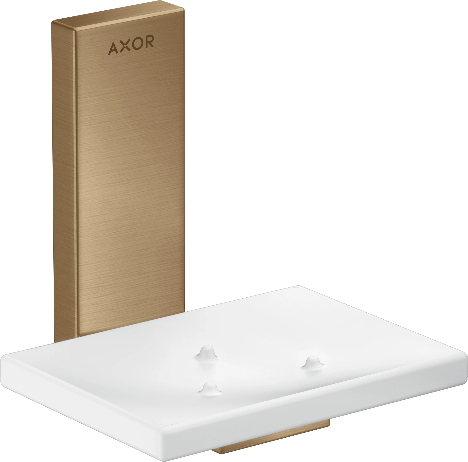 Axor Universal Rectangular Soap Dishes /-basket 135 X 110 X 90mm Bronze - Brushed