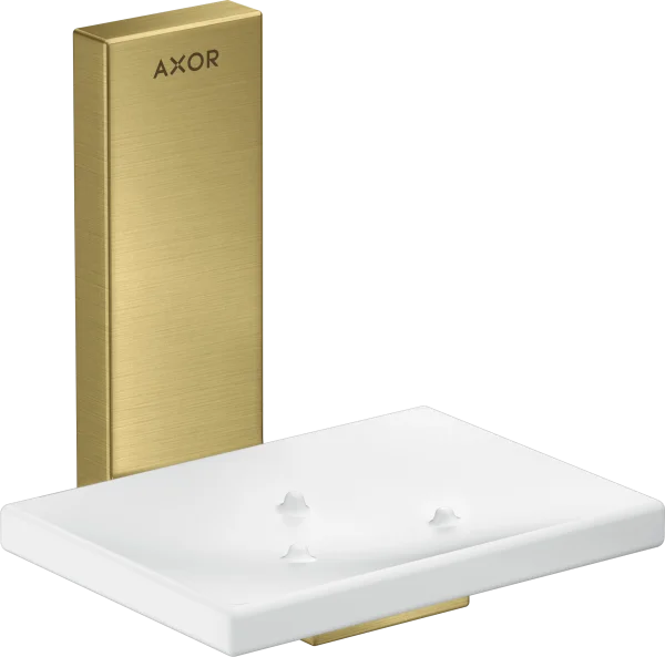 Axor Universal Rectangular Soap Dishes /-basket 135 X 110 X 90mm Brass - Brushed