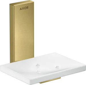 Axor Universal Rectangular Soap Dishes /-basket 135 X 110 X 90mm Brass - Brushed