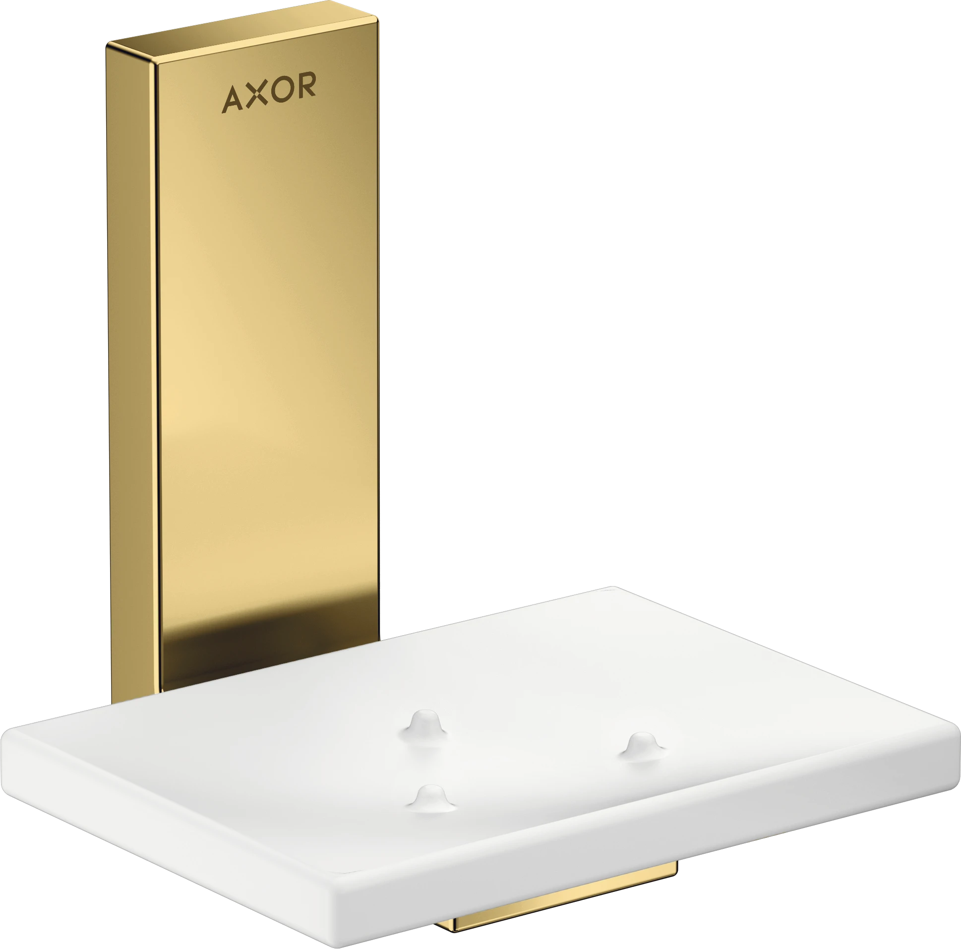 Axor Universal Rectangular Soap Dishes /-basket 135 X 110 X 90mm Gold - Polished