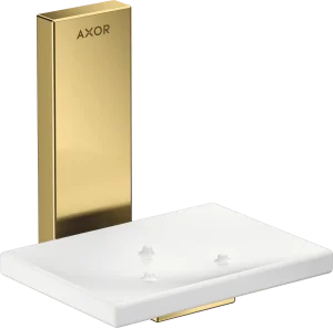 Axor Universal Rectangular Soap Dishes /-basket 135 X 110 X 90mm Gold - Polished
