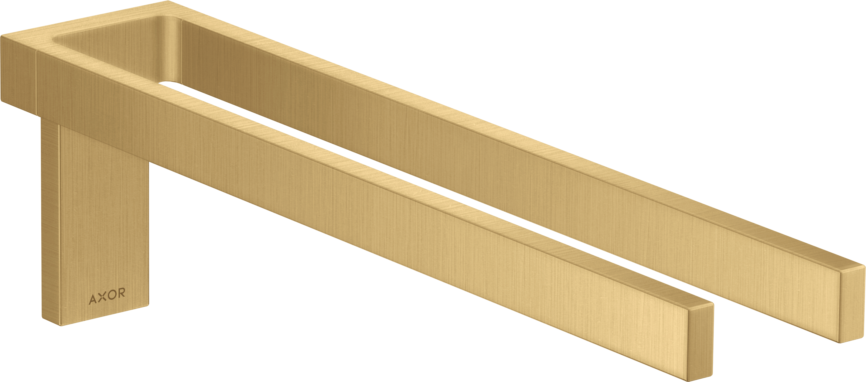 Axor Universal Rectangular Towel Holder 460 X 245 X 105mm Gold - Brushed product image - Image 2