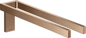 Axor Universal Rectangular Towel Holder 460 X 245 X 105mm Rose Gold/gold - Polished