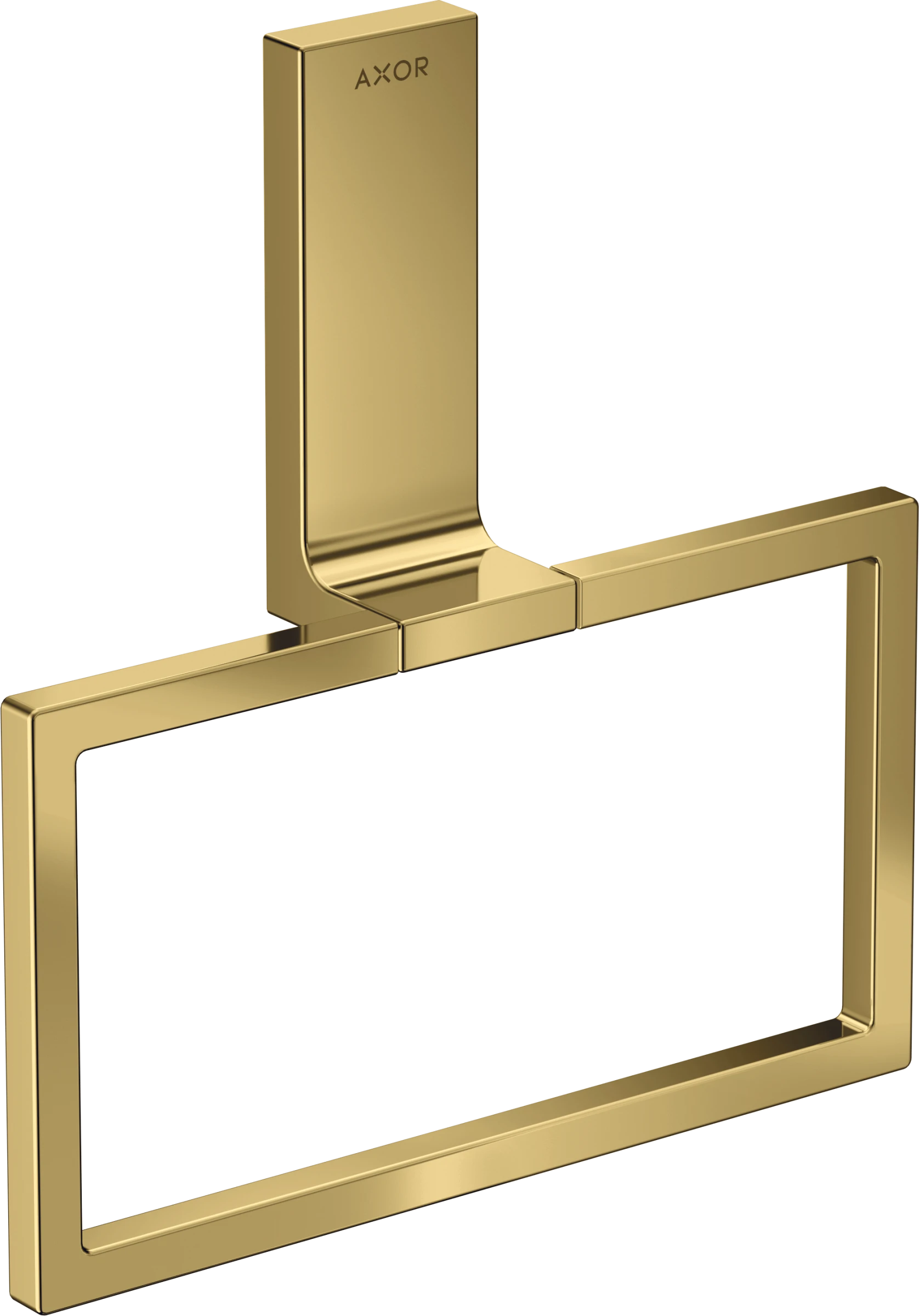 Axor Universal Rectangular Towel Ring 285 X 157 X 82mm Gold - Polished