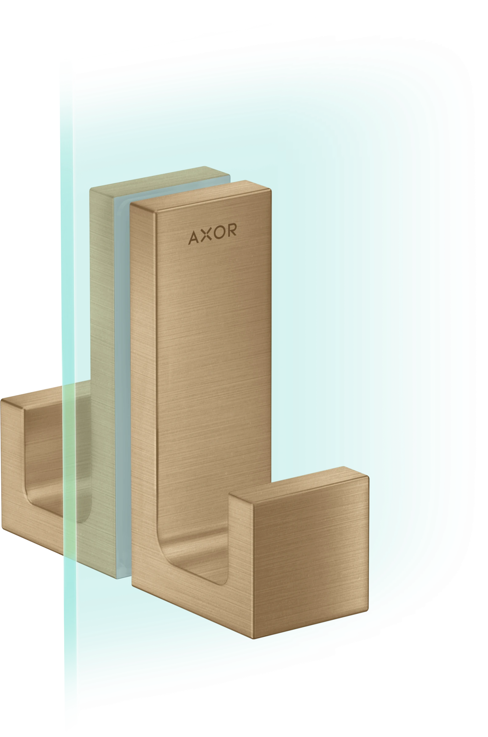 Axor Universal Rectangular Towel Holder 246 X 98 X 76mm Bronze - Brushed