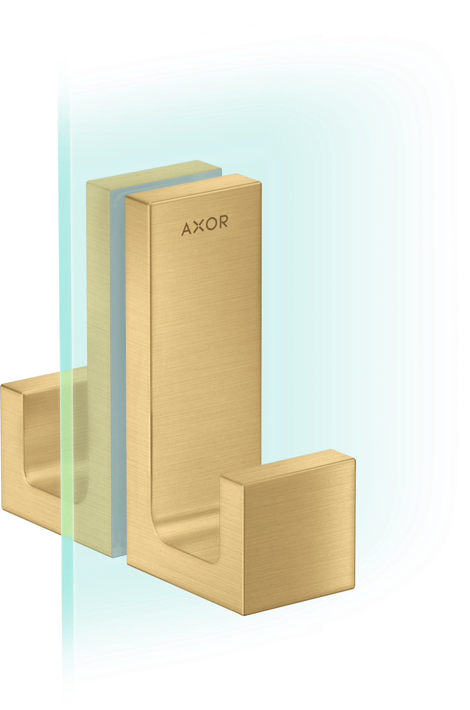 Axor Universal Rectangular Towel Holder 246 X 98 X 76mm Gold - Brushed