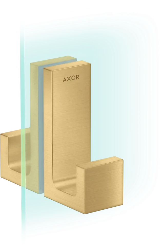 Axor Universal Rectangular Towel Holder 246 X 98 X 76mm Gold - Brushed product image - Image 1