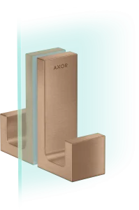 Axor Universal Rectangular Towel Holder 246 X 98 X 76mm Rose Gold/gold - Brushed