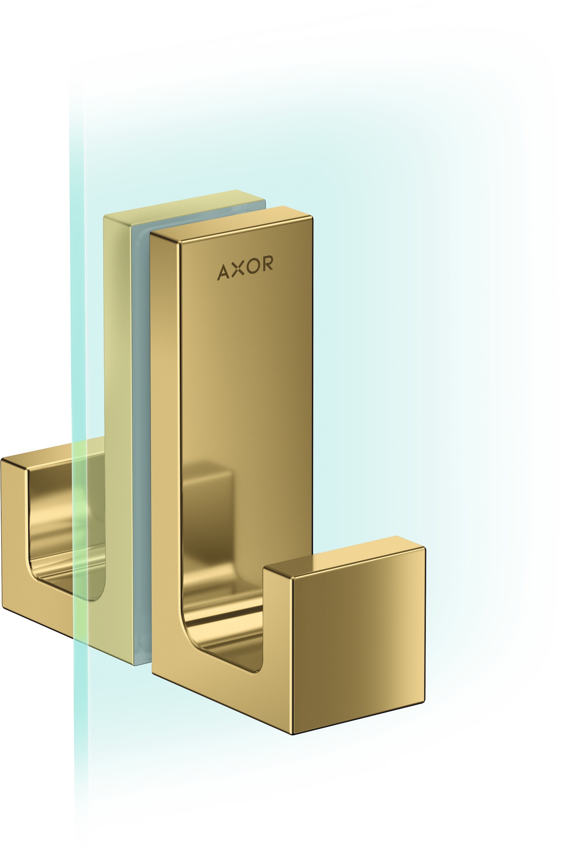 Axor Universal Rectangular Towel Holder 246 X 98 X 76mm Gold - Polished