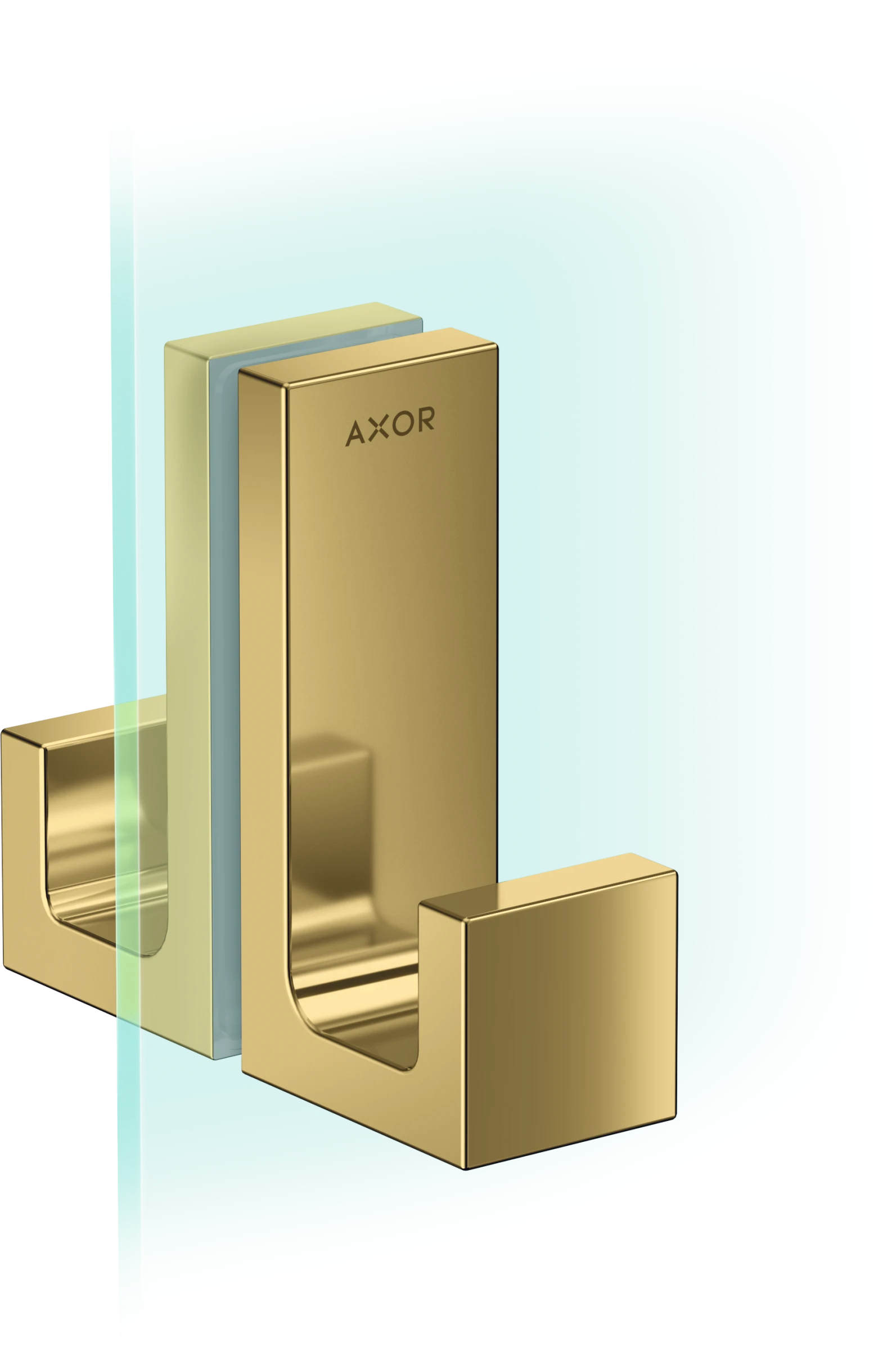 Axor Universal Rectangular Towel Holder 246 X 98 X 76mm Gold - Polished