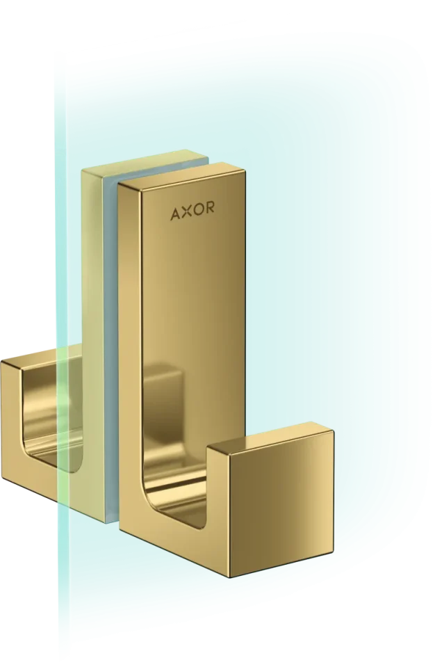 Axor Universal Rectangular Towel Holder 246 X 98 X 76mm Gold - Polished product image - Image 1