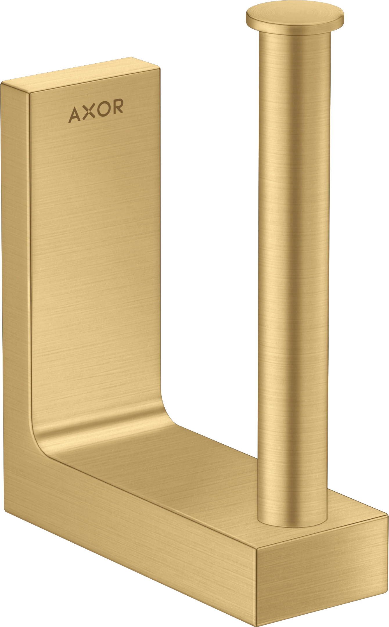 Axor Universal Rectangular Toilet Roll Holders 181 X 162 X 70mm Gold - Brushed