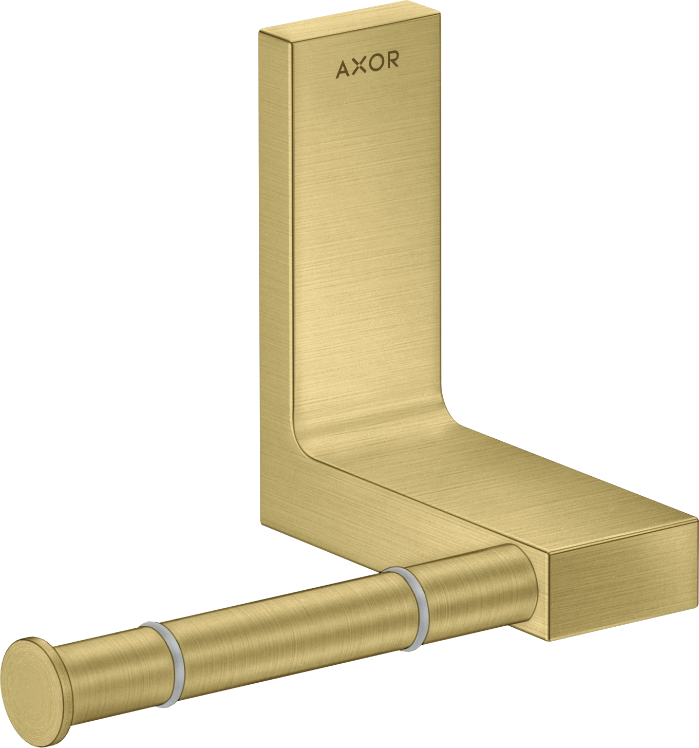 Axor Universal Rectangular Toilet Roll Holders 330 X 217 X 156mm Brass - Brushed