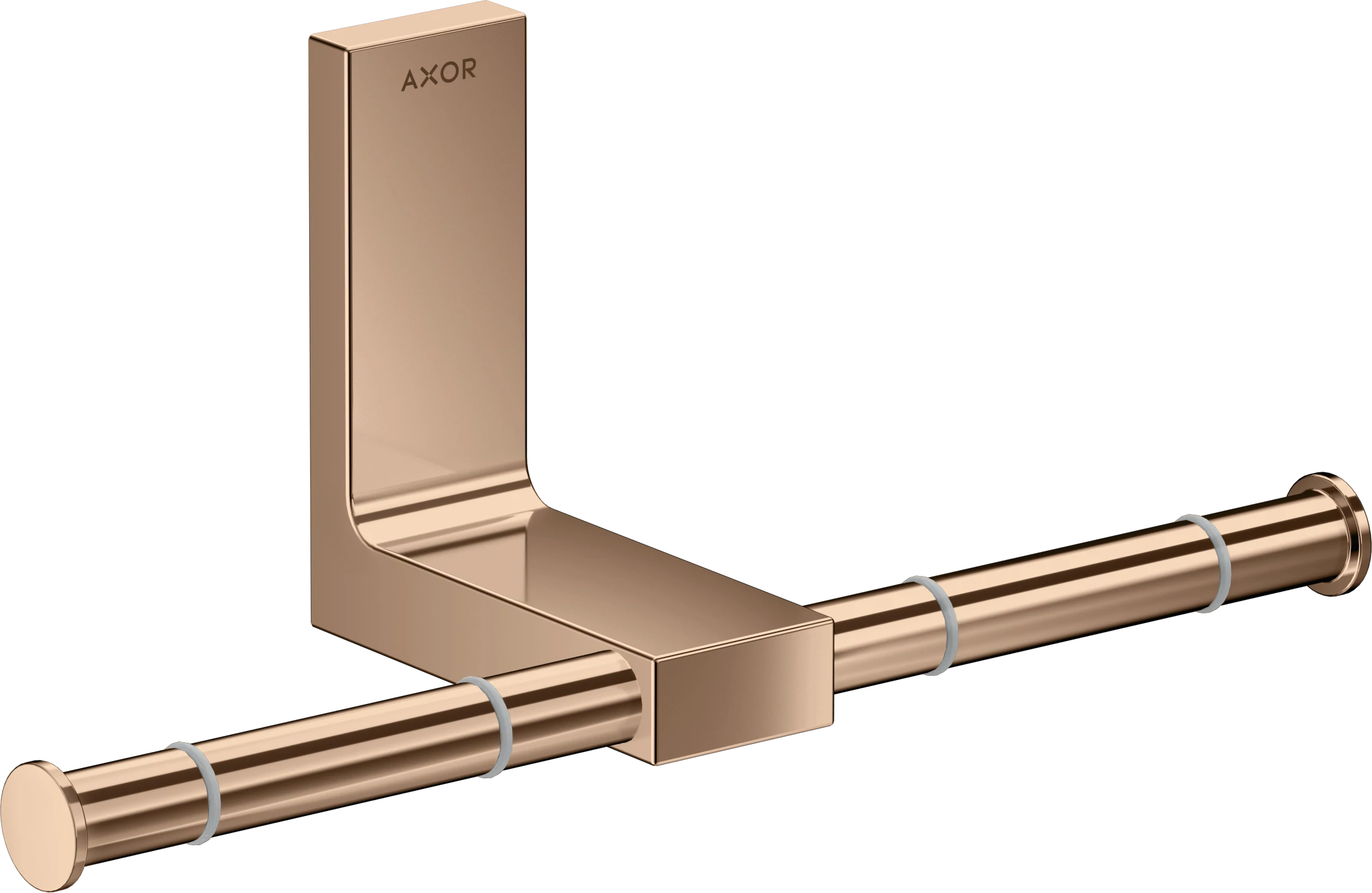 Axor Universal Rectangular Toilet Roll Holders 330 X 215 X 155mm Rose Gold/gold - Polished
