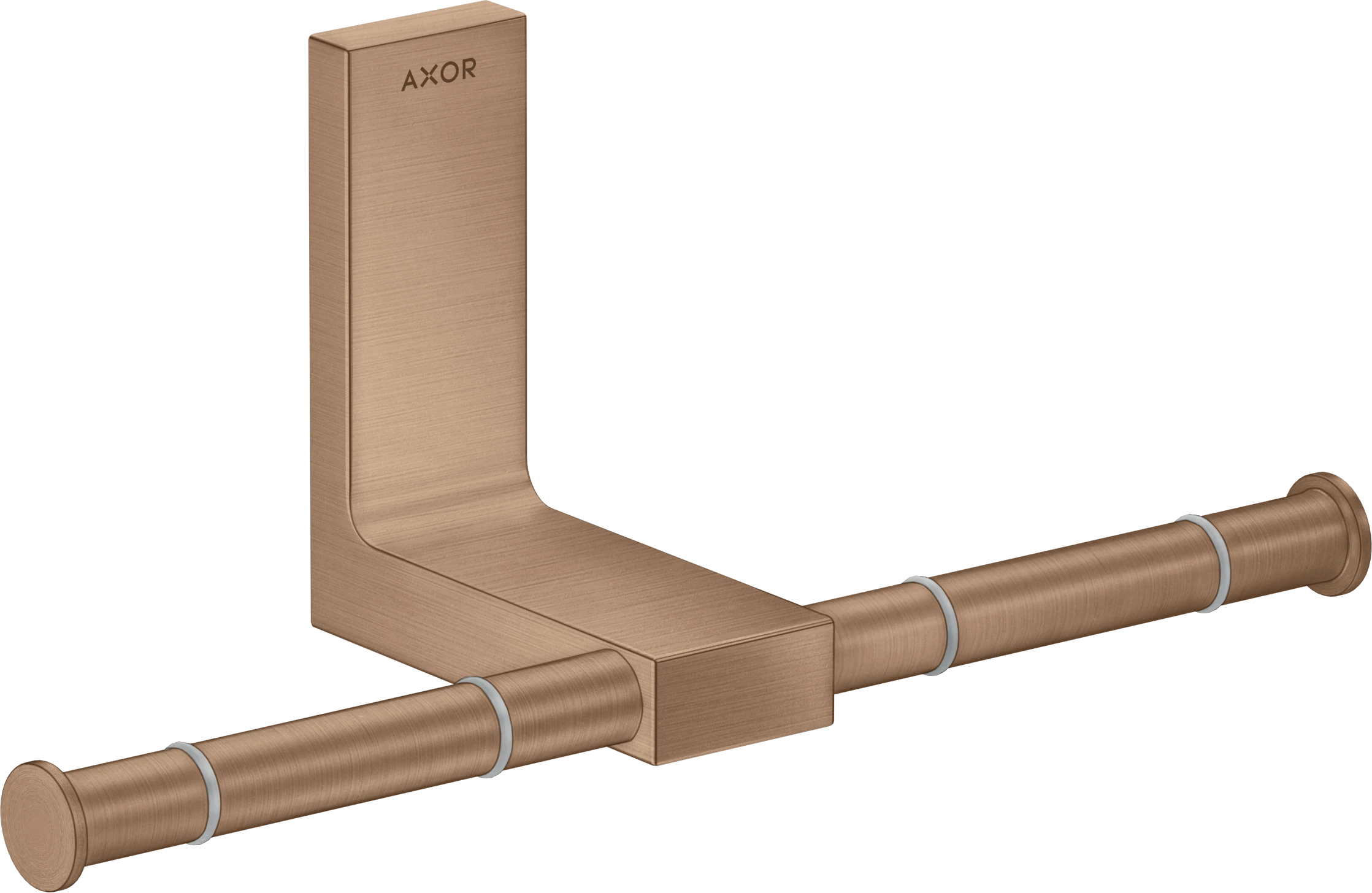 Axor Universal Rectangular Toilet Roll Holders 330 X 215 X 155mm Rose Gold/gold - Brushed