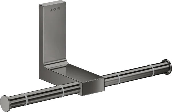 Axor Universal Rectangular Toilet Roll Holders 330 X 215 X 155mm Gunmetal/chrome - Polished