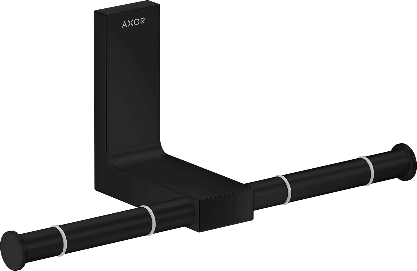 Axor Universal Rectangular Toilet Roll Holders 330 X 220 X 165mm Black - Matt