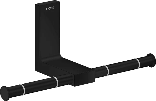 Axor Universal Rectangular Toilet Roll Holders 330 X 220 X 165mm Black - Matt