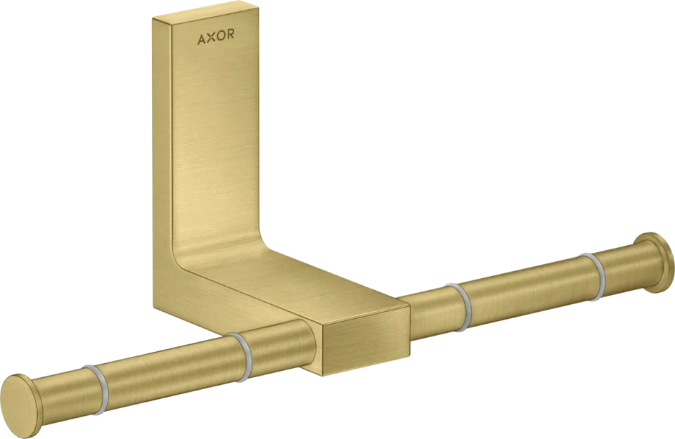 Axor Universal Rectangular Toilet Roll Holders 330 X 215 X 155mm Brass - Brushed product image - Image 1