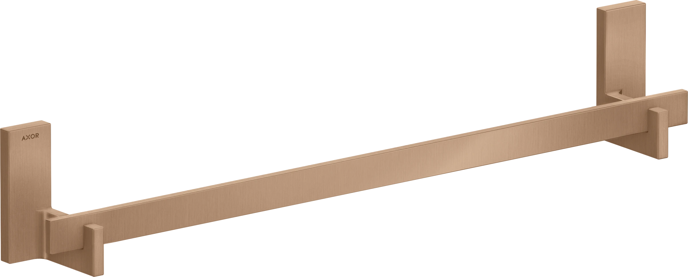 Axor Universal Rectangular Towel Holder 780 X 160 X 105mm Rose Gold/gold - Brushed