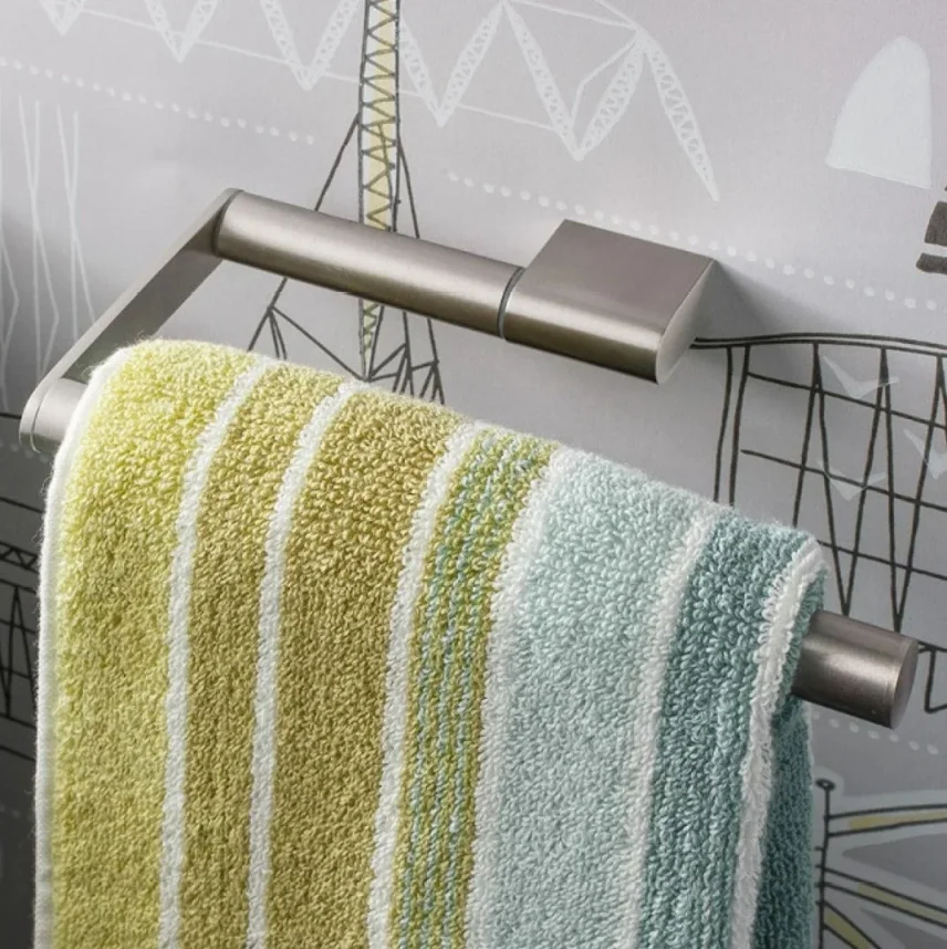 Crosswater MPRO Towel Ring Brushed Stainless Steel Effect detail view - Image 2