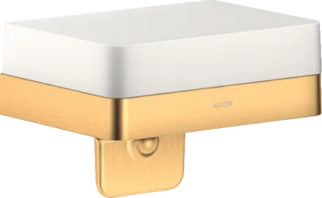 Axor Universal Softsquare Lotion Dispenser 225 X 190 X 130mm Brass - Brushed product image - Image 1