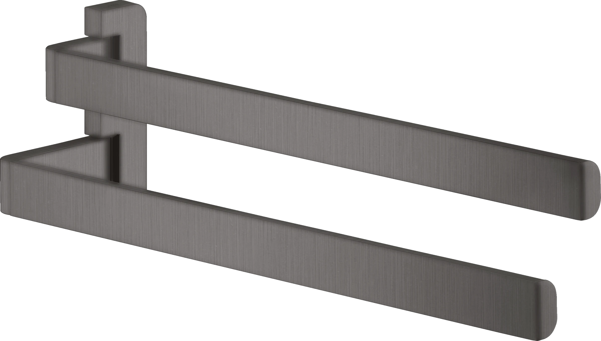 Axor Universal Softsquare Towel Holder 580 X 170 X 150mm Gunmetal/chrome - Brushed