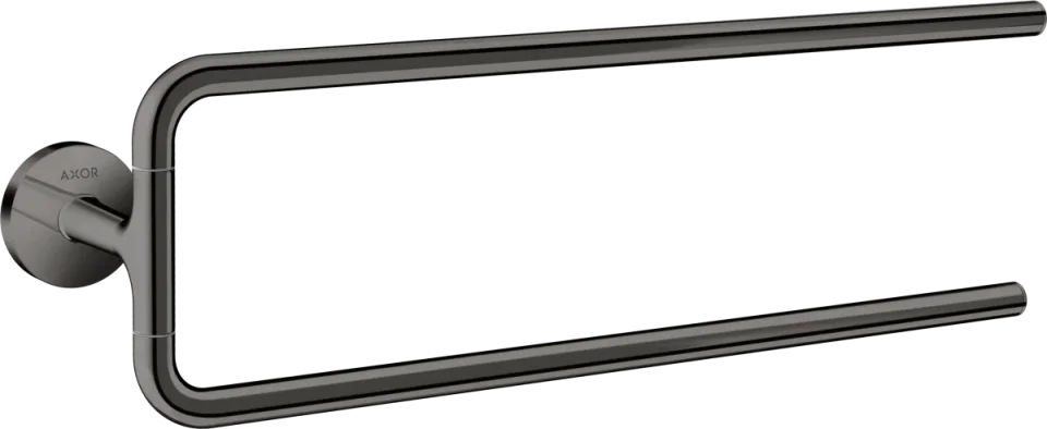 Axor Universal Circular Towel Holder 466 X 130 X 72mm Gunmetal/chrome - Polished product image - Image 1