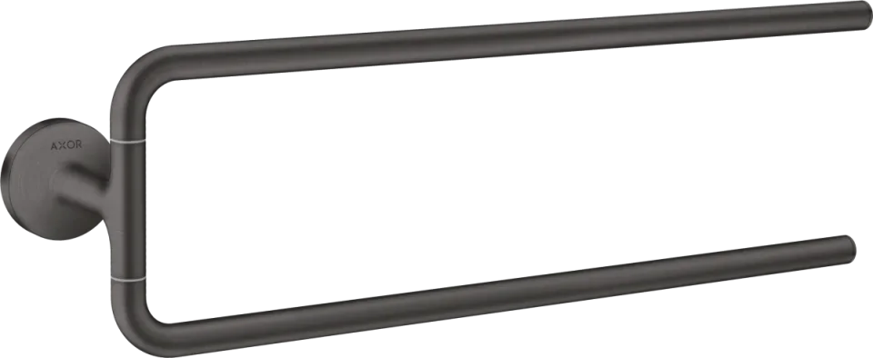 Axor Universal Circular Towel Holder 466 X 130 X 72mm Gunmetal/chrome - Brushed product image - Image 1