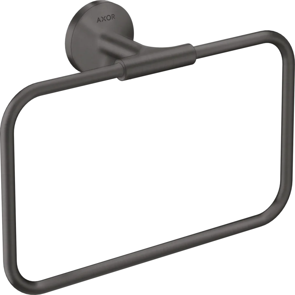 Axor Universal Circular Towel Ring 285 X 157 X 82mm Gunmetal/chrome - Brushed product image - Image 2