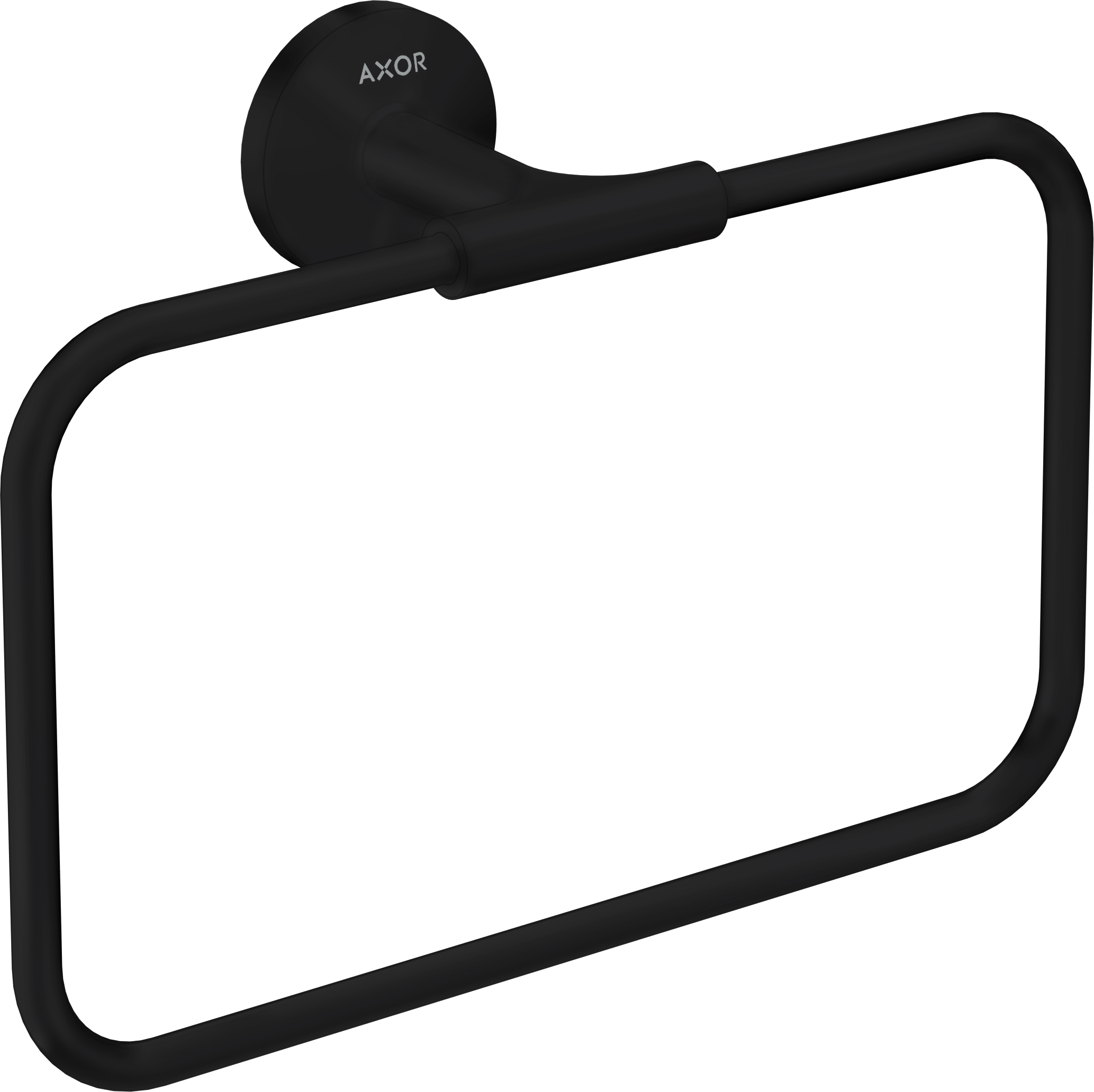 Axor Universal Circular Towel Ring 285 X 157 X 82mm Black - Matt