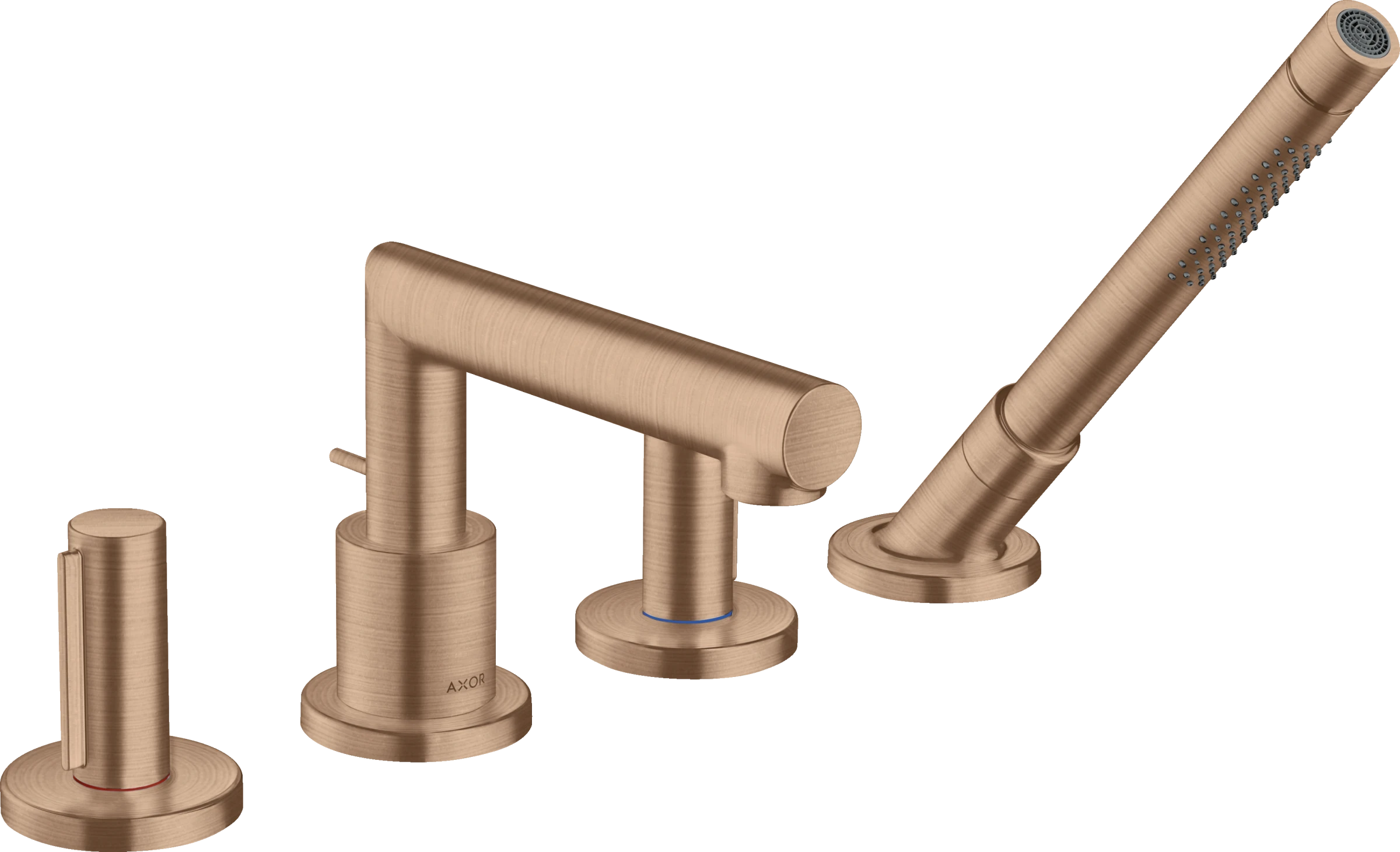Axor Uno Bath Mixers Concealed 500 X 270 X 105mm Rose Gold/gold - Brushed