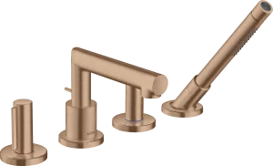 Axor Uno Bath Mixers Concealed 500 X 270 X 105mm Rose Gold/gold - Brushed