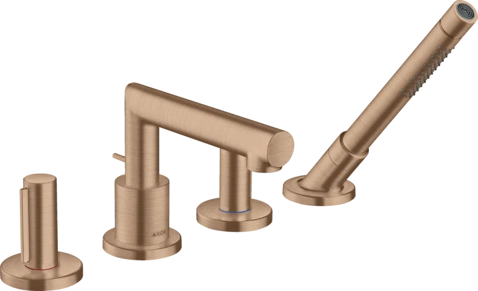 Axor Uno Bath Mixers Concealed 500 X 270 X 105mm Rose Gold/gold - Brushed product image - Image 1