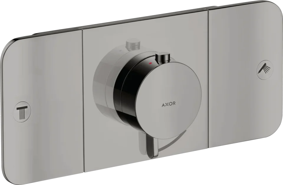 Axor One Thermostatic Shower Mixer Concealed 450 X 230 X 255mm Gunmetal/chrome - Polished product image - Image 2