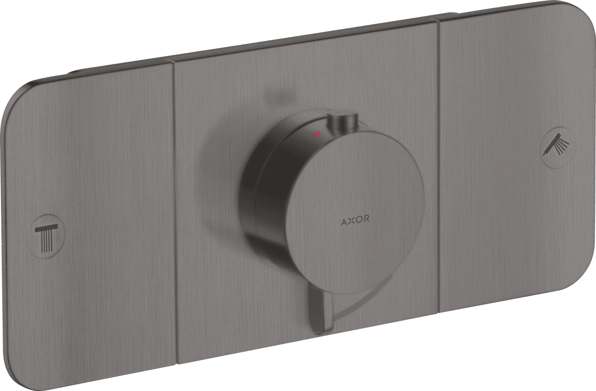 Axor One Thermostatic Shower Mixer Concealed 450 X 230 X 255mm Gunmetal/chrome - Brushed
