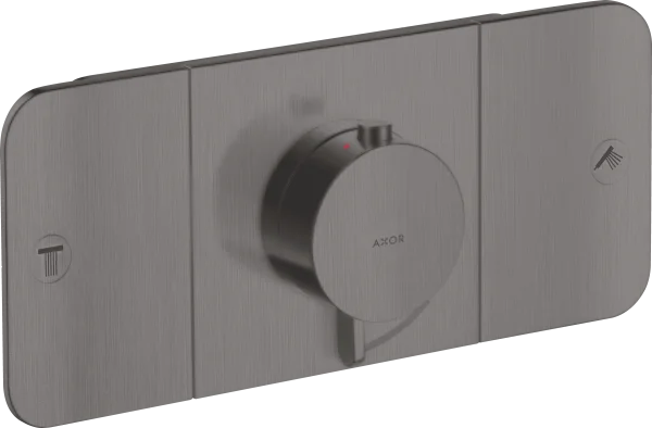 Axor One Thermostatic Shower Mixer Concealed 450 X 230 X 255mm Gunmetal/chrome - Brushed