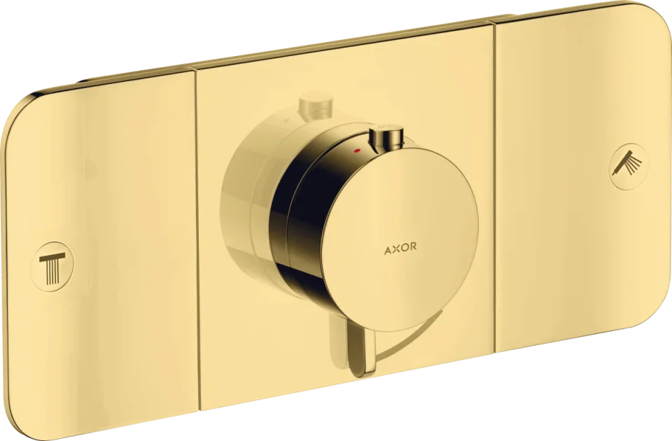 Axor One Thermostatic Shower Mixer Concealed 450 X 230 X 255mm Gold - Polished product image - Image 1