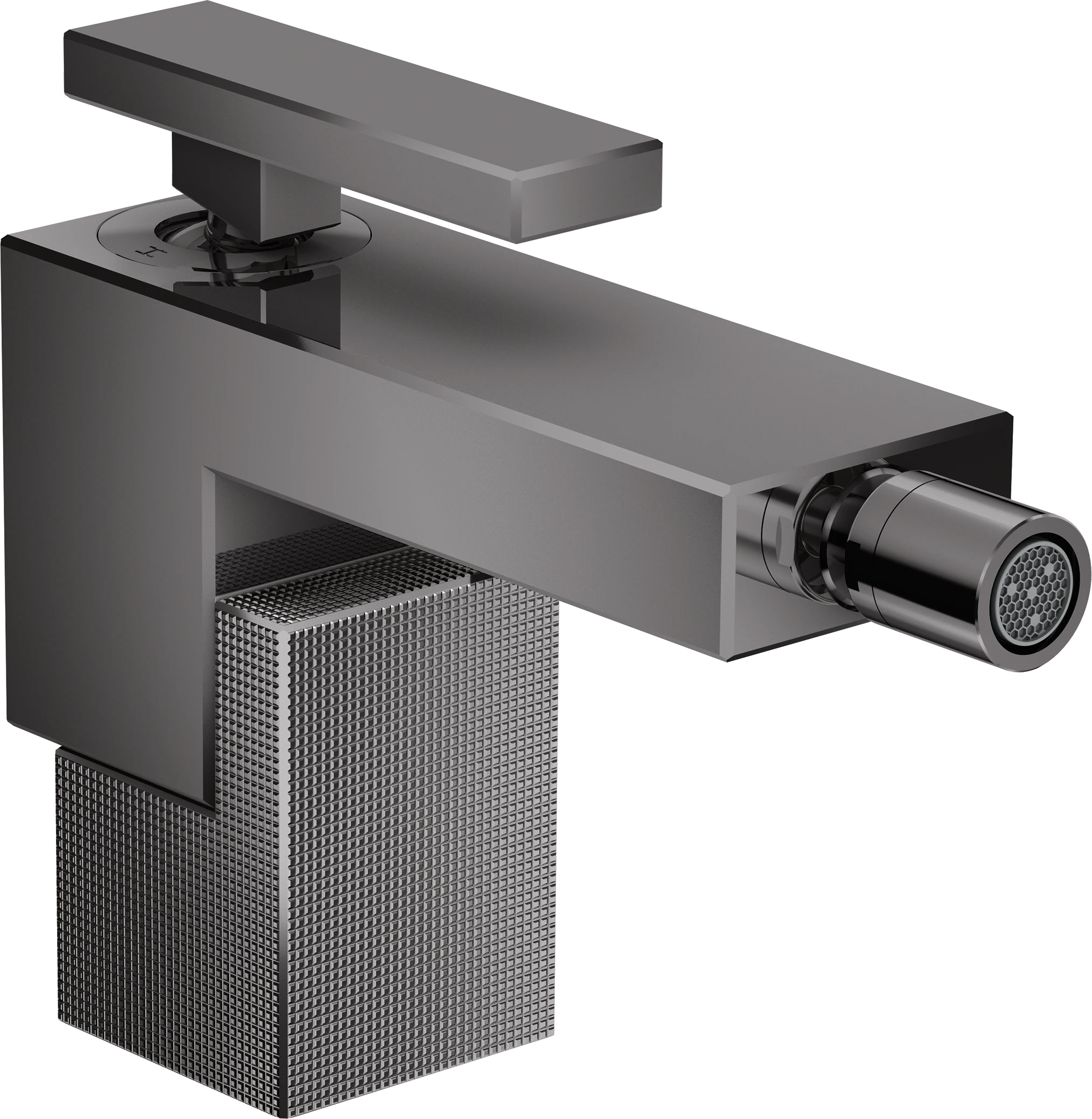 Axor Edge Bidet Mixers 517 X 309 X 139mm Gunmetal/chrome - Polished