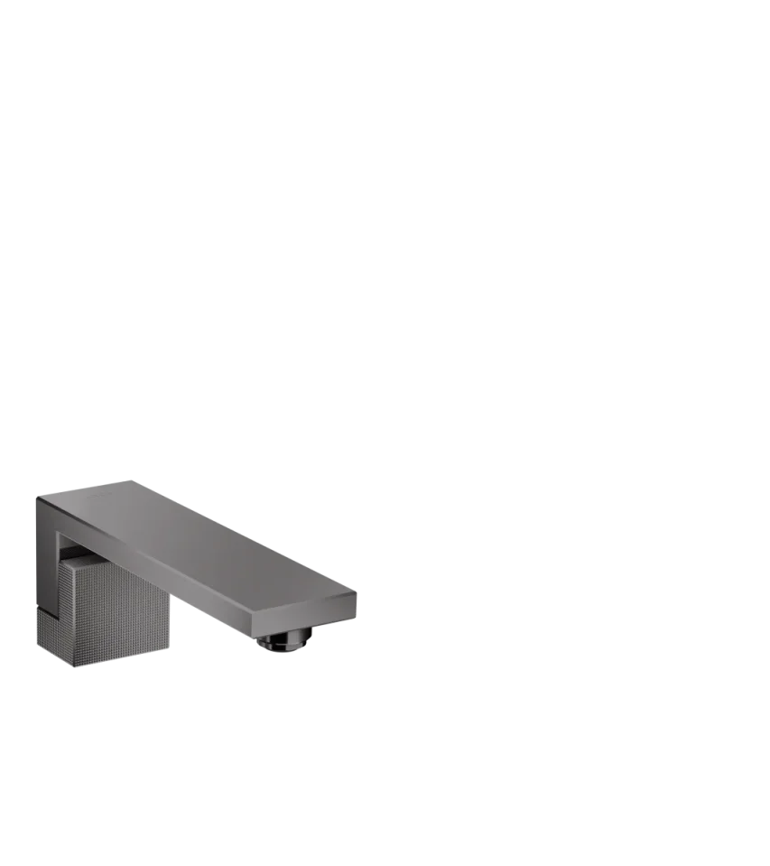 Axor Edge Bath Fillers 362 X 137 X 108mm Gunmetal/chrome - Polished product image - Image 1