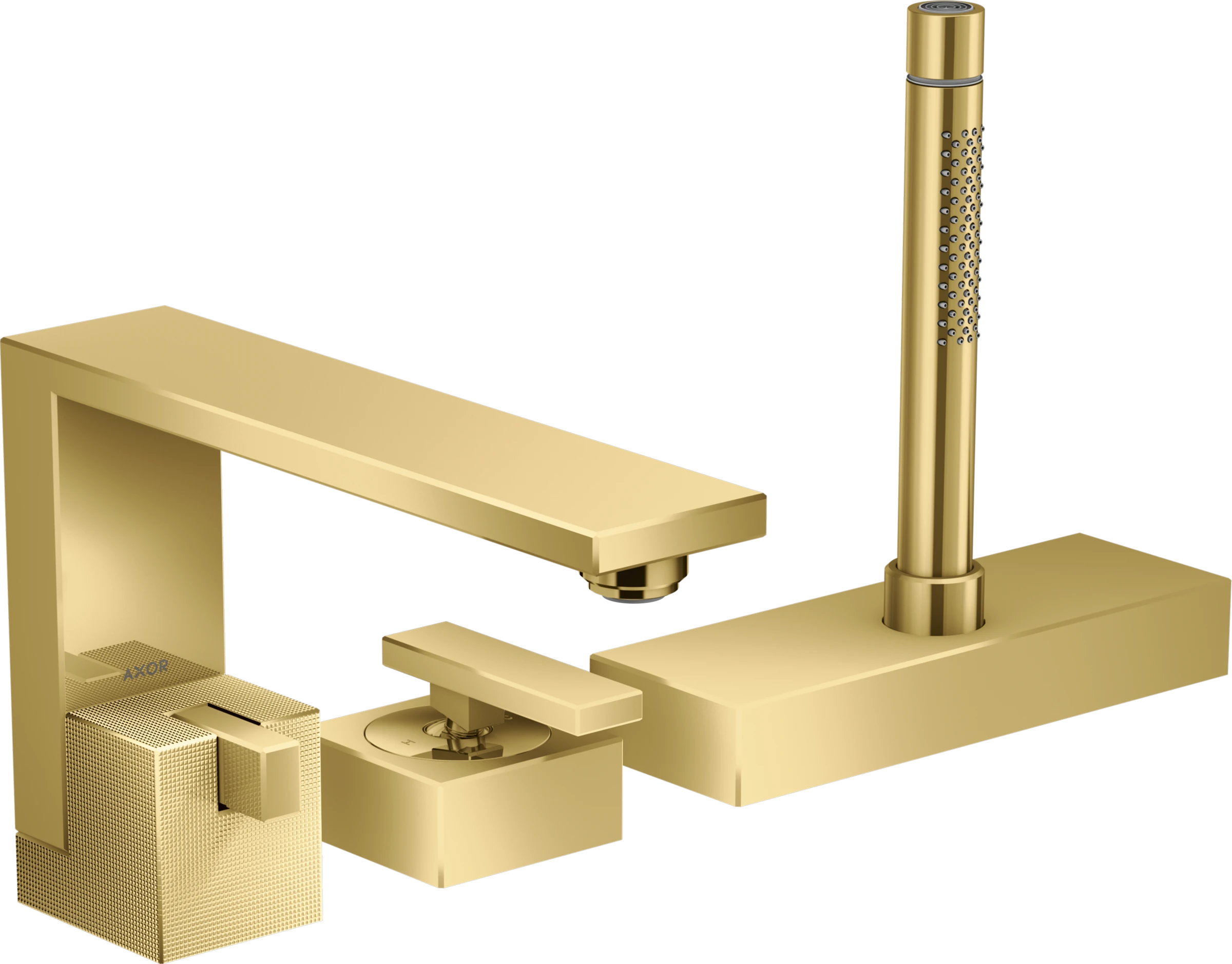 Axor Edge Bath Mixers Concealed 310 X 640 X 170mm Gold - Polished