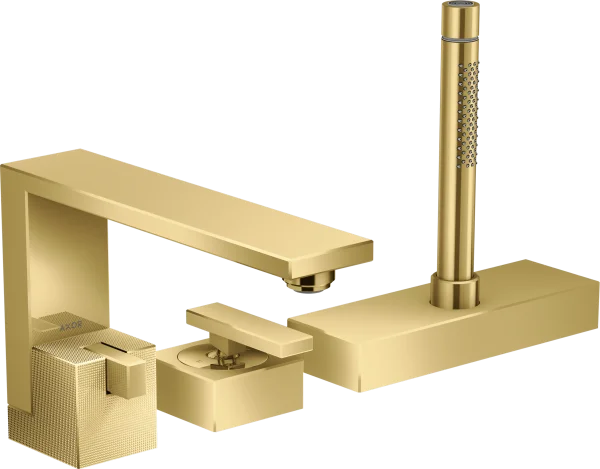 Axor Edge Bath Mixers Concealed 310 X 640 X 170mm Gold - Polished