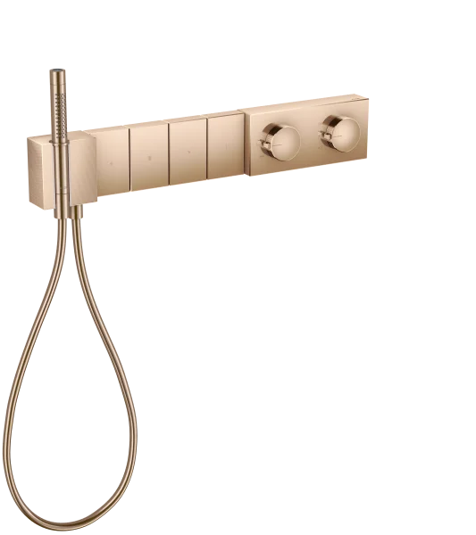 Axor Edge Thermostatic Module Select 610/100 For Concealed Installation For 4 Outlets - Diamond Cut