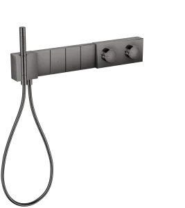 Axor Edge Thermostatic Shower Mixer Concealed 720 X 395 X 150mm Gunmetal/chrome - Polished