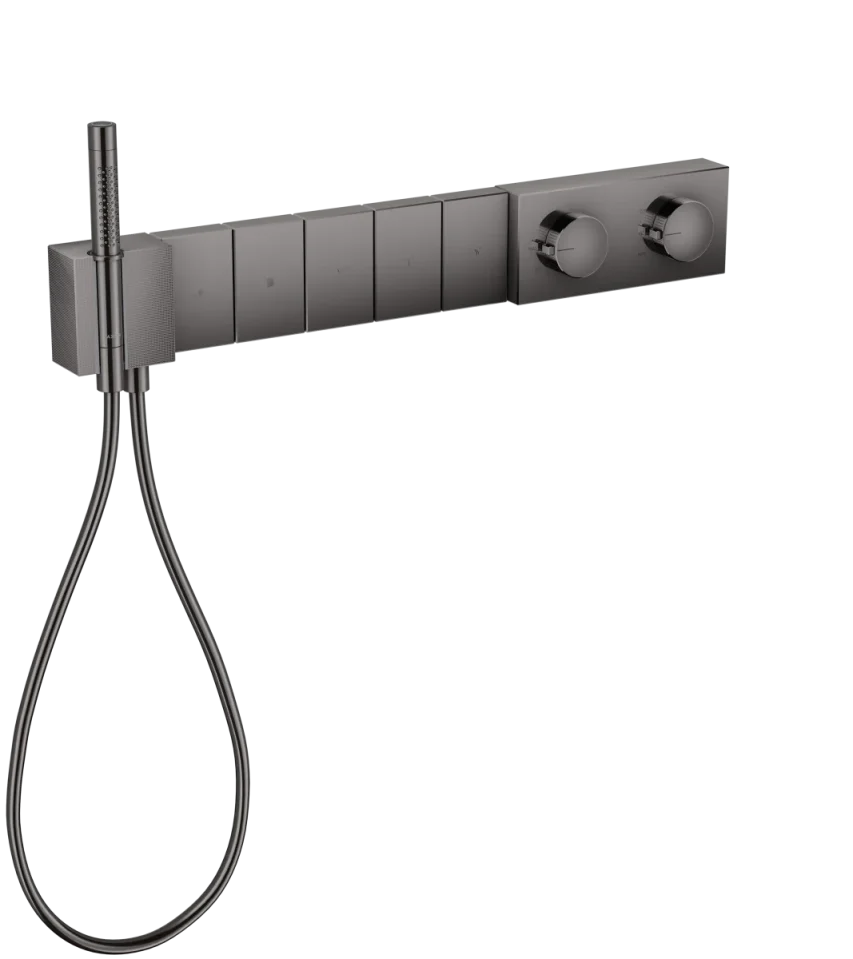 Axor Edge Thermostatic Shower Mixer Concealed 720 X 395 X 150mm Gunmetal/chrome - Polished product image - Image 1